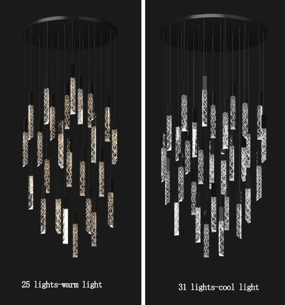 Large Crystal Chandelier for High Ceiling  Seus Lighting