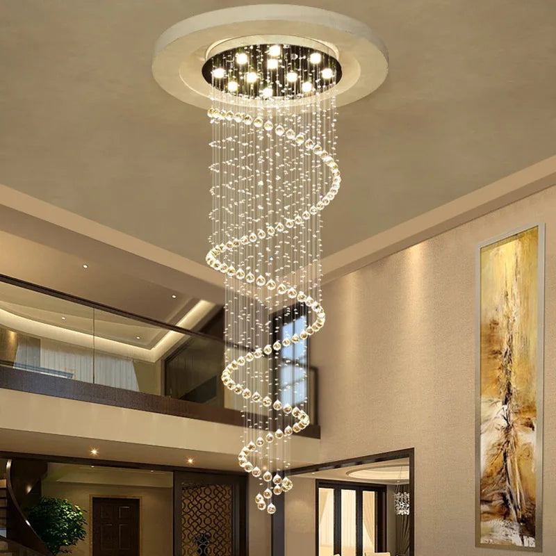 Large foyer lighting for a high ceiling entryway