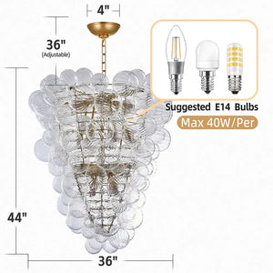 Talia Style Bubble Chandelier Small/Medium/Large - Chandeliers