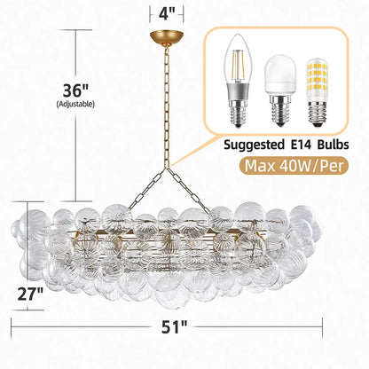 Talia Style Bubble Chandelier Small/Medium/Large