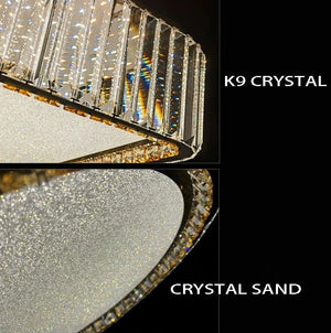 Lark Crystal Flush Mount Chandelier  Seus Lighting