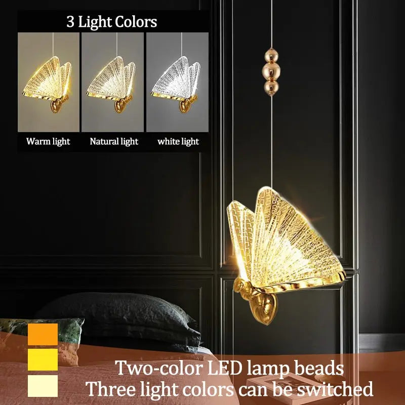 Led Butterfly Pendant Lights  Seus Lighting