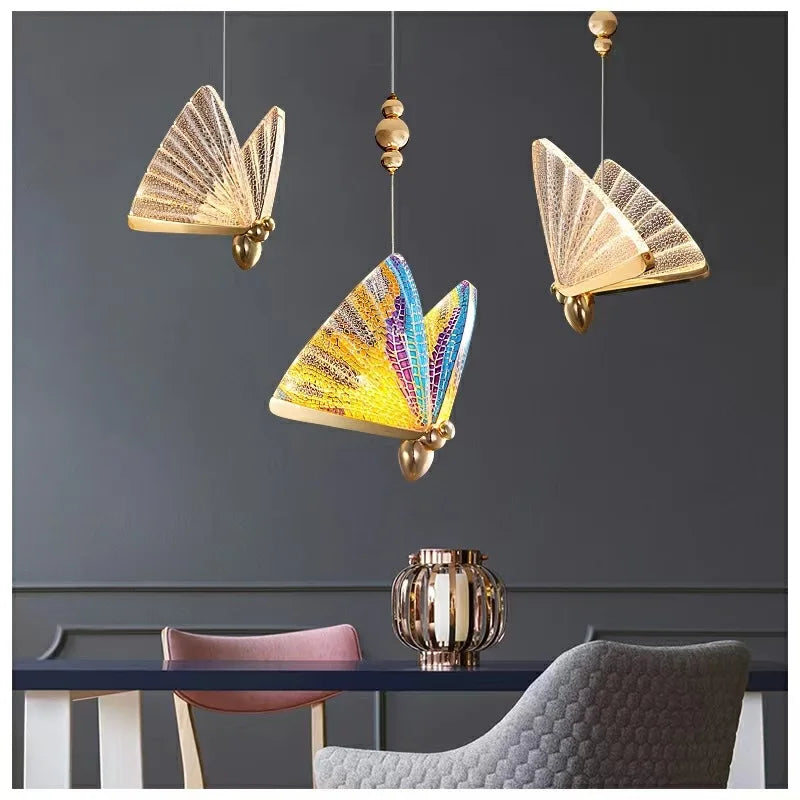 Led Butterfly Pendant Lights  Seus Lighting