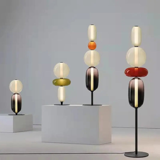 Lina Glass Shade Floor Lamp