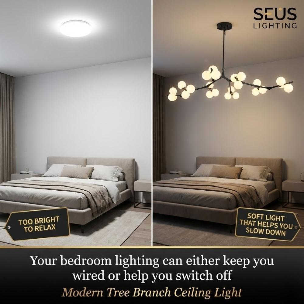 Lio Modern Tree Branch Ceiling Light Fixture  Seus Lighting