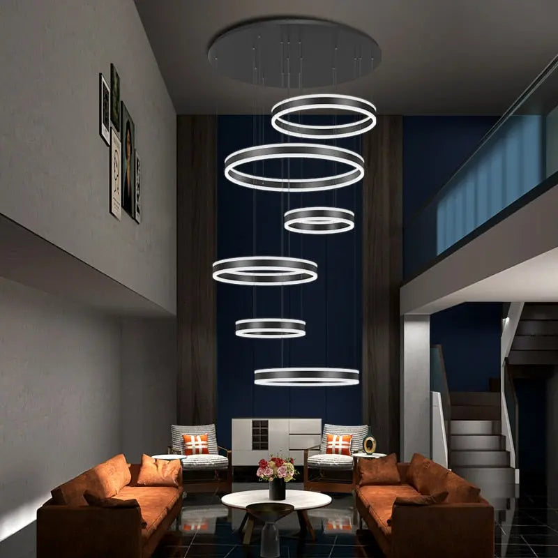 Lucy Modern Staircase Chandelier Seus Lighting