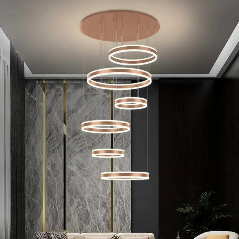 Lucy Modern Staircase Chandelier Seus Lighting