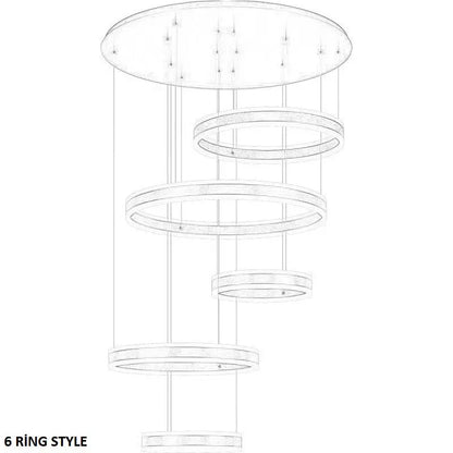 Lucy Modern Staircase Chandelier Seus Lighting