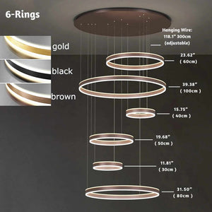 Lucy Modern Staircase Chandelier  Seus Lighting