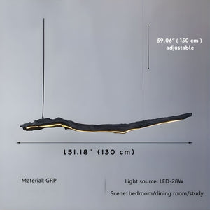 Lux Linear Dining Room Chandelier  Seus Lighting