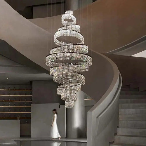 Luxury Crystal Grand Staircase Chandelier
