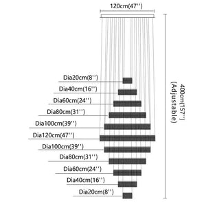 Luxury Crystal Grand Staircase Chandelier - Chandeliers