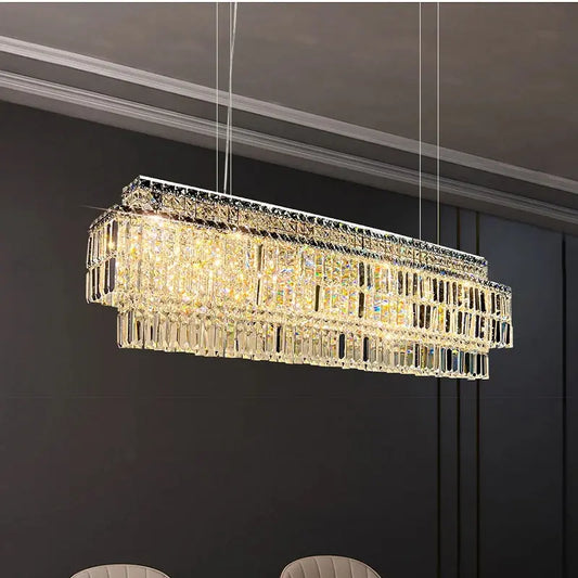 Luxury Linear Krsystal Chandelier  Seus Lighting