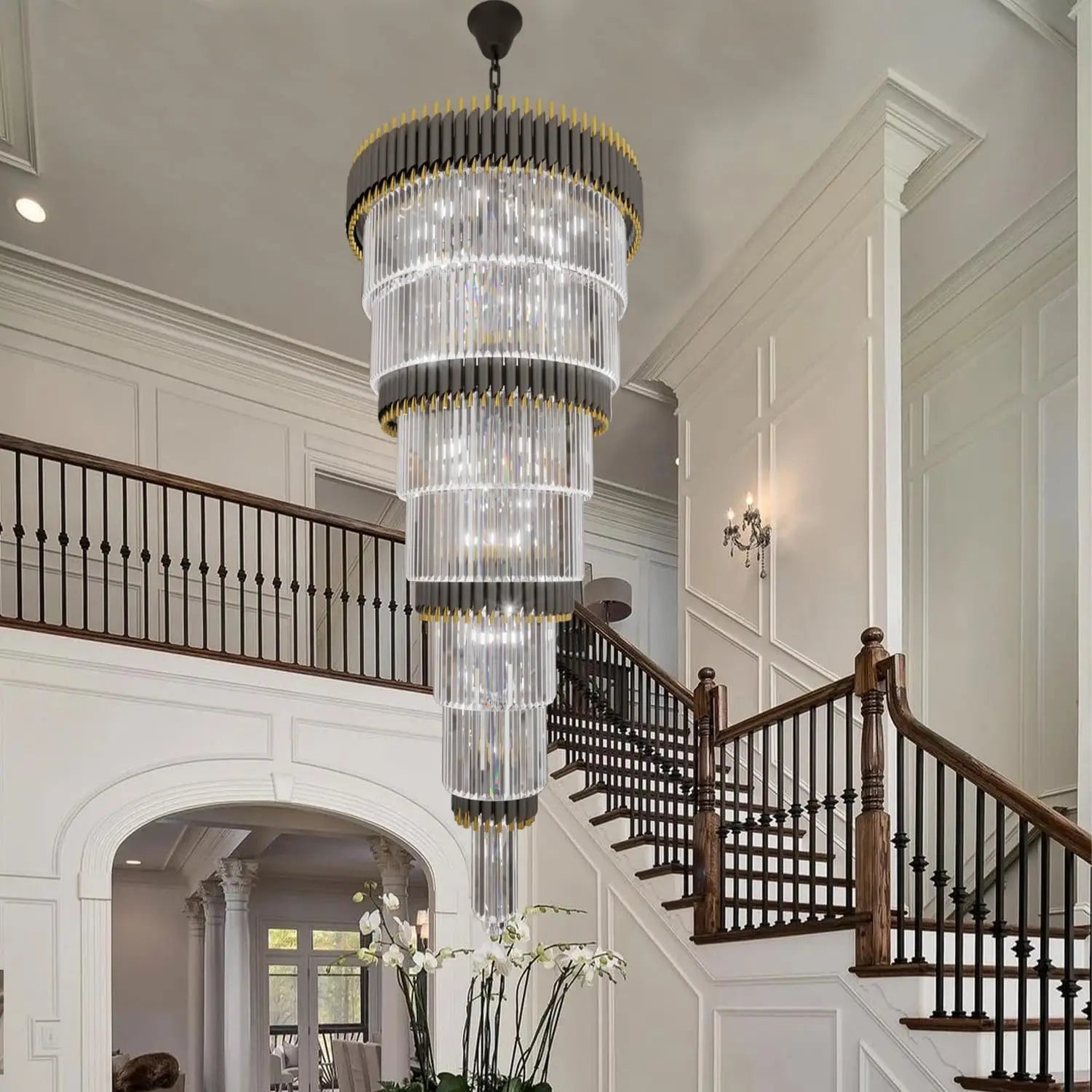 Luxury Oversize Crystal Chandelier  Seus Lighting