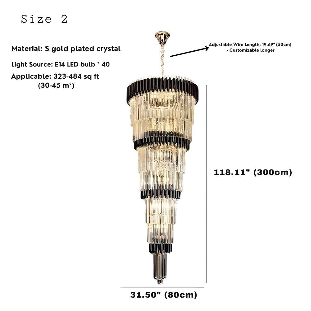 Luxury Oversize Crystal Chandelier  Seus Lighting