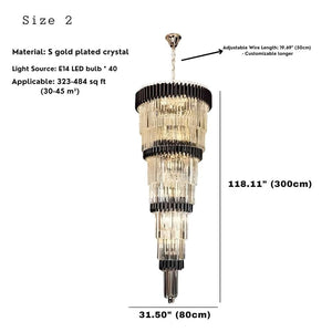 Luxury Oversize Crystal Chandelier  Seus Lighting