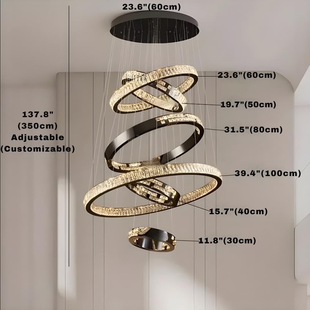 Malen Multi Ring Pendant Light  Seus Lighting