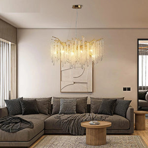 Mia Luxury Round Branch Crystal Ceiling Chandelier  Seus Lighting