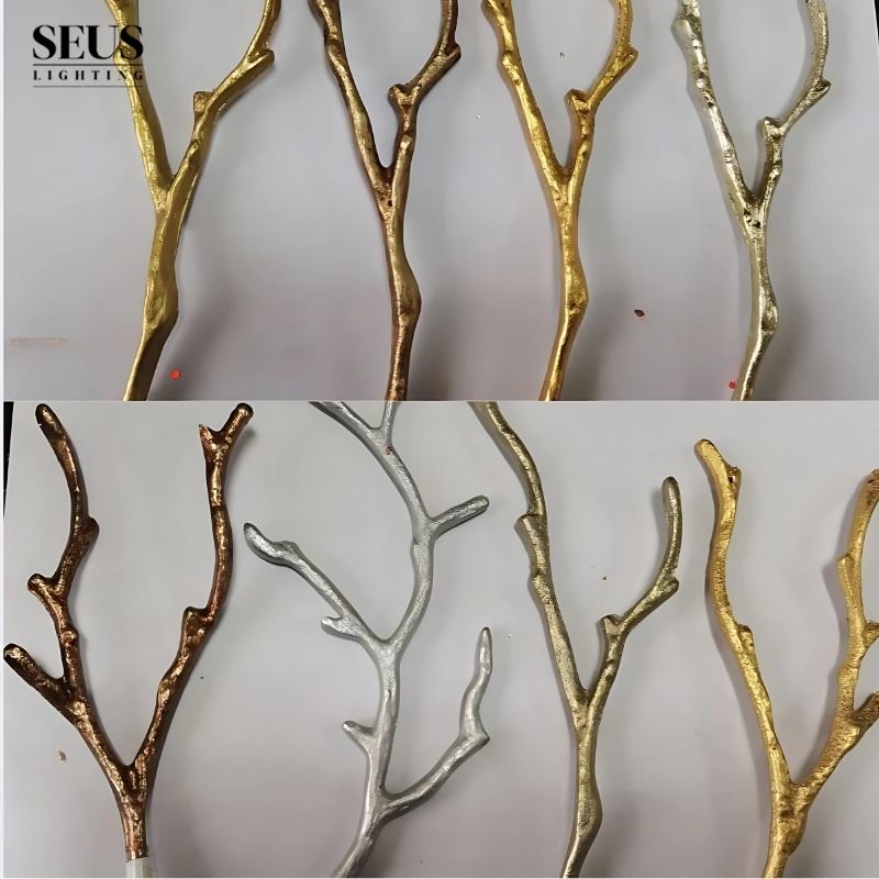 Minas Dimmable Rustic Tree Branch Chandelier  Seus Lighting