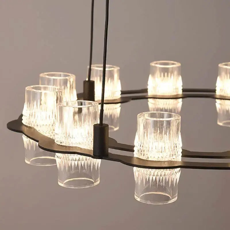 Misty 2-Layer Ring Modern Retro Chandelier  Seus Lighting