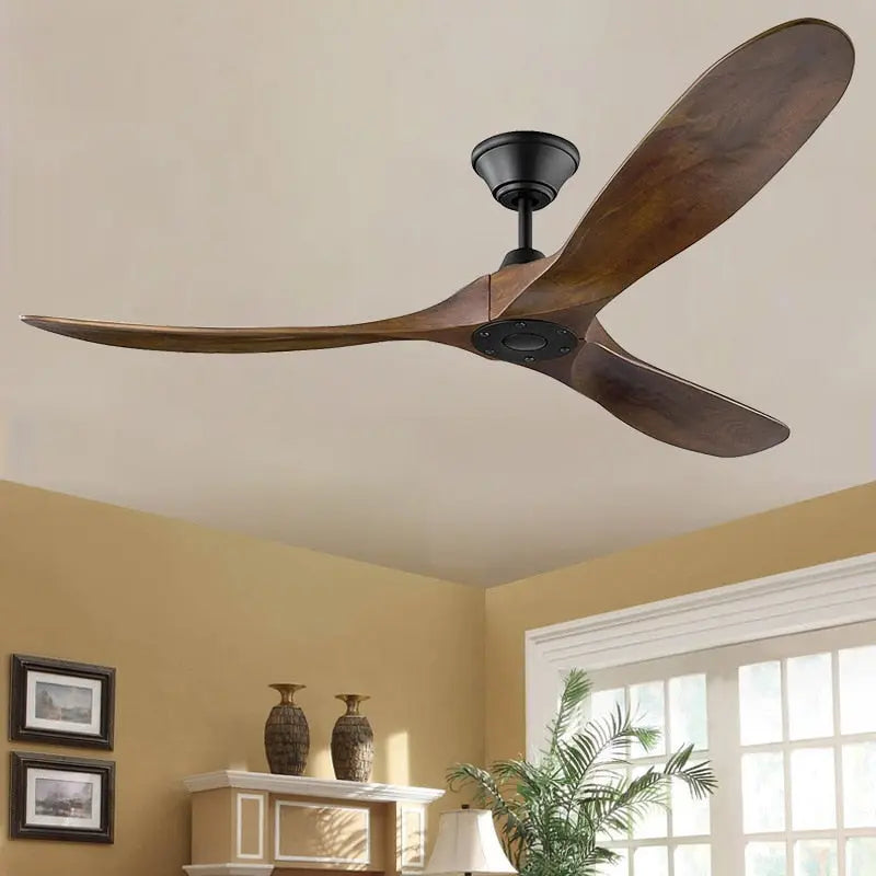 Modern Bamboo Ceiling Fan 60 220V