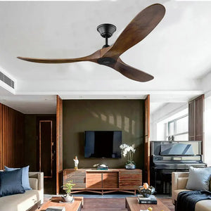 Modern Bamboo Ceiling Fan A-NOlight88inchDCMotor220V Seus Lighting