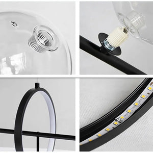 Modern Black Glass Chandelier Seus Lighting