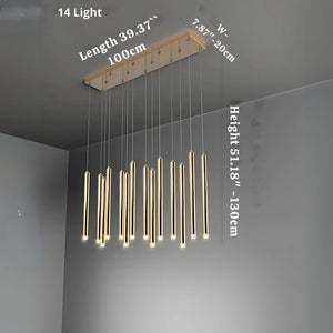 Modern Black & Gold Dining Room Ceiling Fixture  Seus Lighting