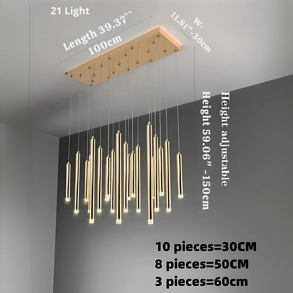 Modern Black & Gold Dining Room Ceiling Fixture  Seus Lighting