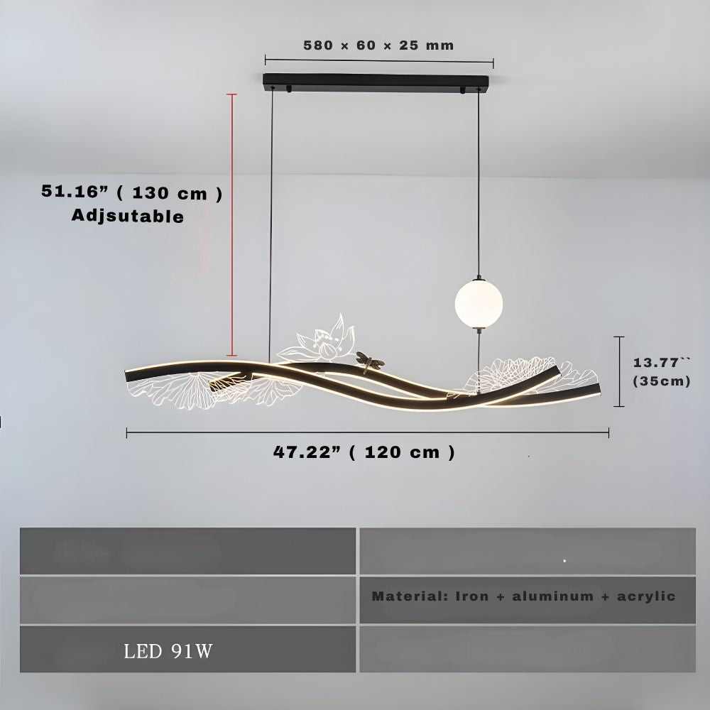 Modern Ceiling Chandelier Light for Dining Room  Seus Lighting