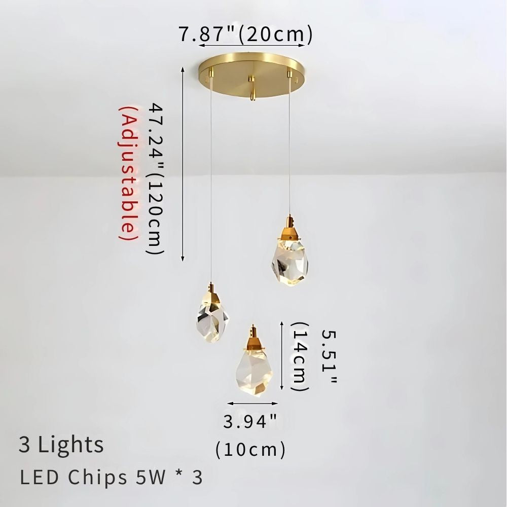 Modern Crystal Chandelier for High Ceiling Living Room  Seus Lighting