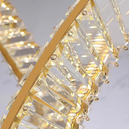 Modern Crystal Light Fixture for Staircase & Foyer & High Ceiling  Seus Lighting