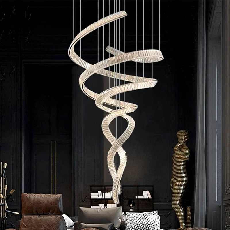 Lámpara de cristal moderna