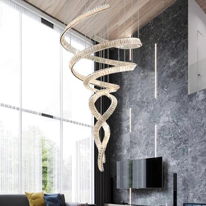 Modern Crystal Light Fixture for Staircase&Foyer&Hig Ceiling  Seus Lighting