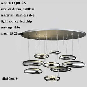 Modern Droplet Ceiling Light 5/7/9 Head Seus Lighting