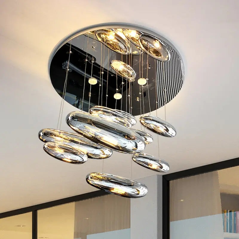 Modern Droplet Ceiling Light 5/7/9 Head Seus Lighting