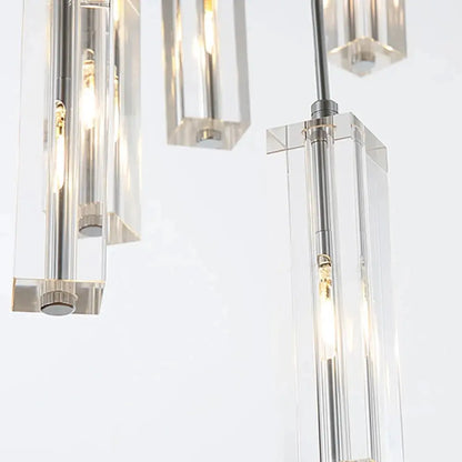 Modern Geometric Staircase Chandelier with Dimming  Seus Lighting