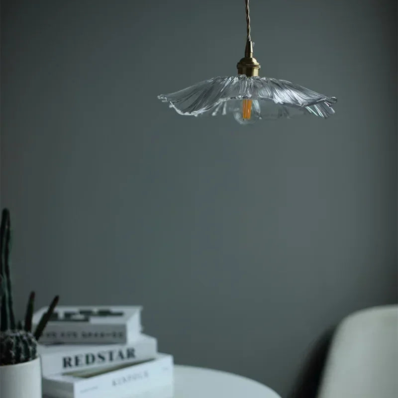 Modern Glass Flower Pendant Lights  Seus Lighting