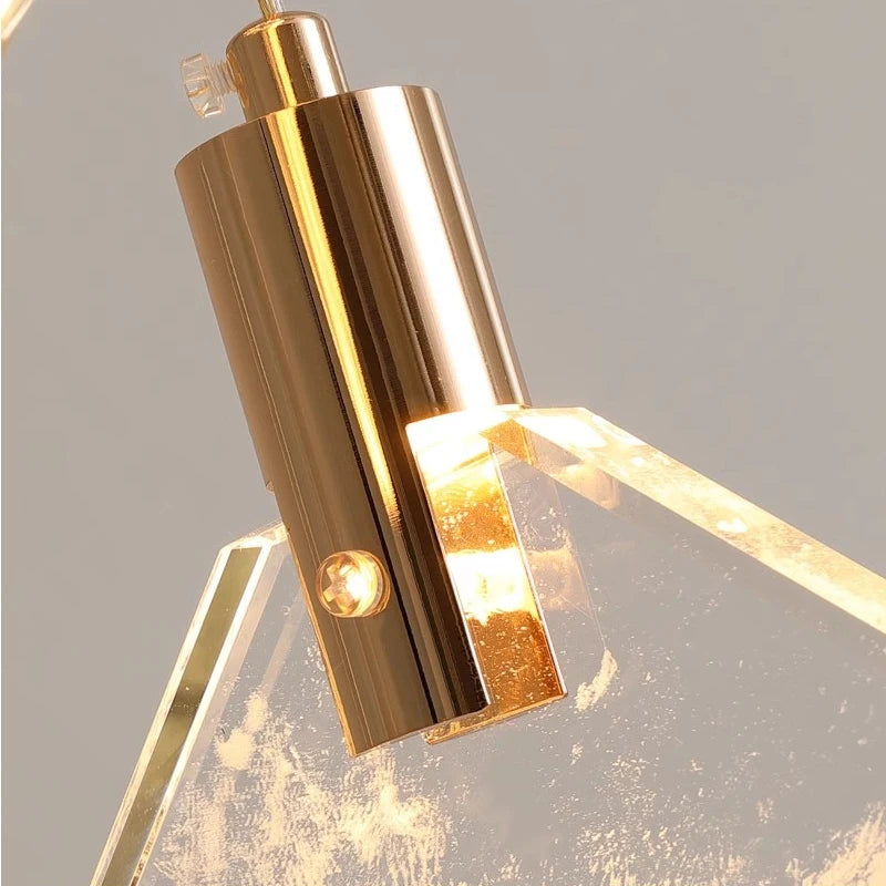Modern Gold Long Spiral Crystal Chandelier for Staircase  Seus Lighting