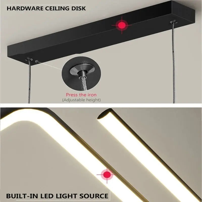 Modern LED Chandelier Lighting for Dining Room  Seus Lighting