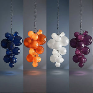 Modern Large Glass Bubble Chandelier  Seus Lighting