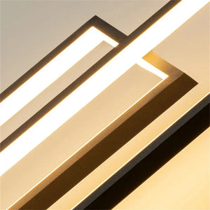 Modern Large Vertical Rectangle Chandelier For Staircae  Seus Lighting