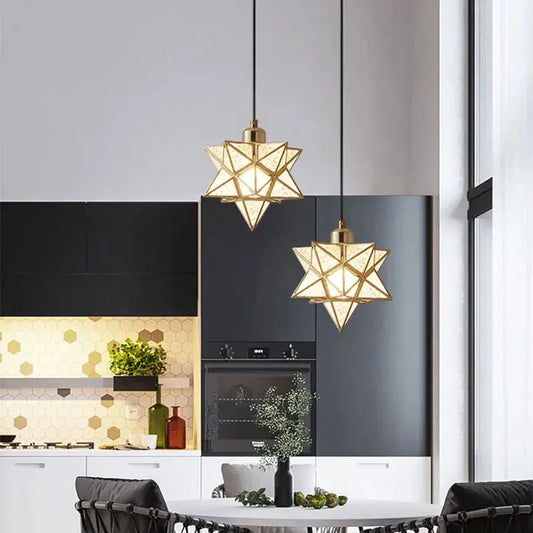 Modern Moravian Star Chandelier  Seus Lighting