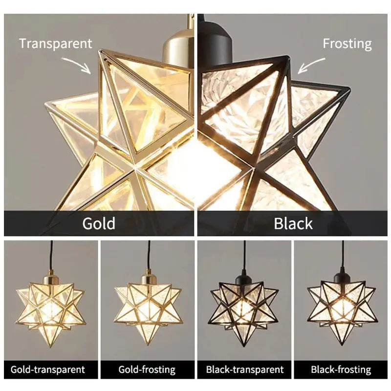 Modern Moravian Star Chandelier  Seus Lighting