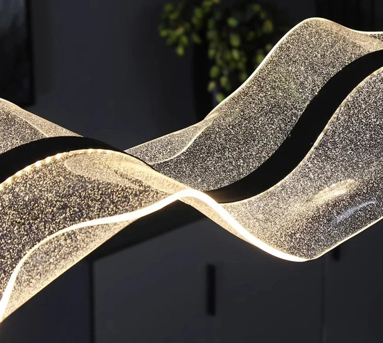Modern Ocean Wave Pendant Chandelier for Kitchen  Seus Lighting