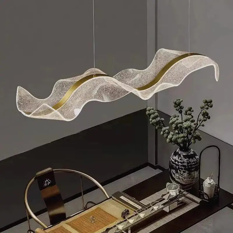 Wave chandelier deals modern