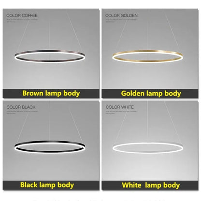 Modern Ring Pendant Light  Seus Lighting