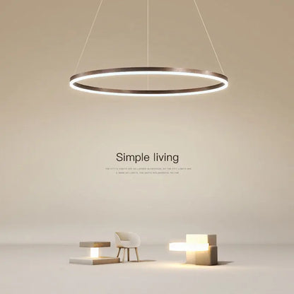 Modern Ring Pendant Light  Seus Lighting