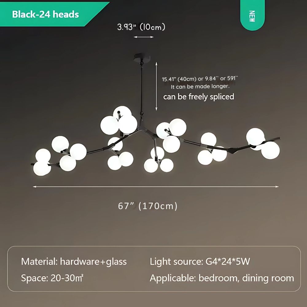 Modern Tree Branch Ceiling Light Fixture  Seus Lighting