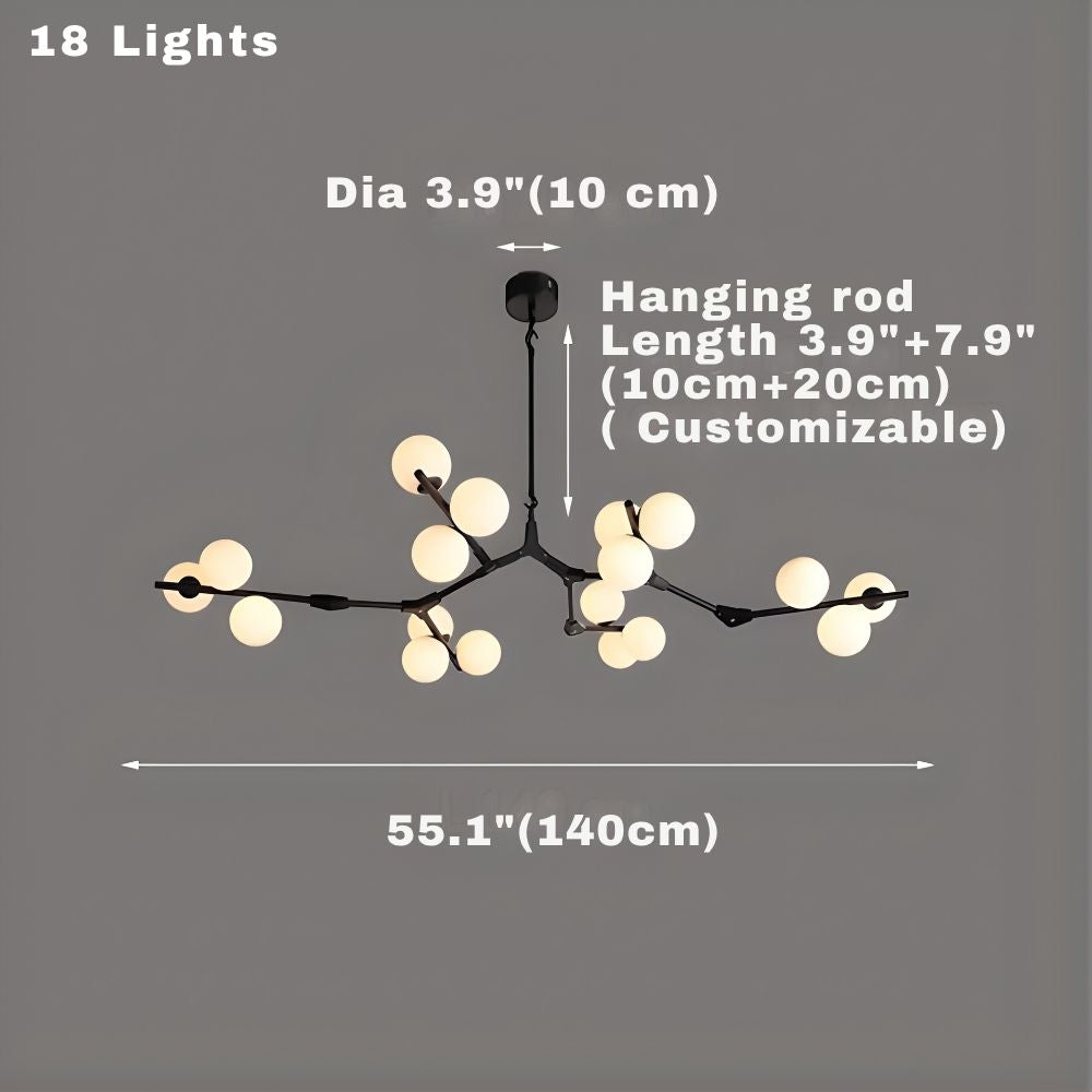 Modern Tree Branch Ceiling Light Fixture  Seus Lighting